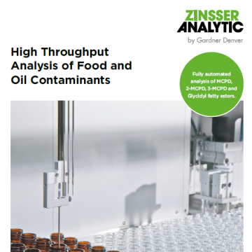 High throughput analysis of food and oil contaminants